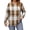Beige-Plaid, variant on Plus Size Sweatshirts for Women Plaid Crewneck Long Sleeve Shirts Casual Fall Tunic Tops Lightweight Pullover Sweatshirts