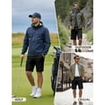 thumbnail image 5 of PULI Men’s Golf Shorts 9 Inch Flat Front Stretch Hybrid Lightweight Quick-Dry Chino with Zip Pockets, 5 of 7