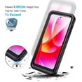 thumbnail image 3 of KOMI Moto G Power 2022 Case, IP68 Waterproof Dustproof Case with Built-in Screen Protector, Rugged Full Body Shockproof Phone Cover for Motorola G Power 2022, Black, 3 of 5