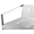 thumbnail image 4 of Studio Designs Home Camber Mid-Century Modern Accent Chair, White Leather, 4 of 6