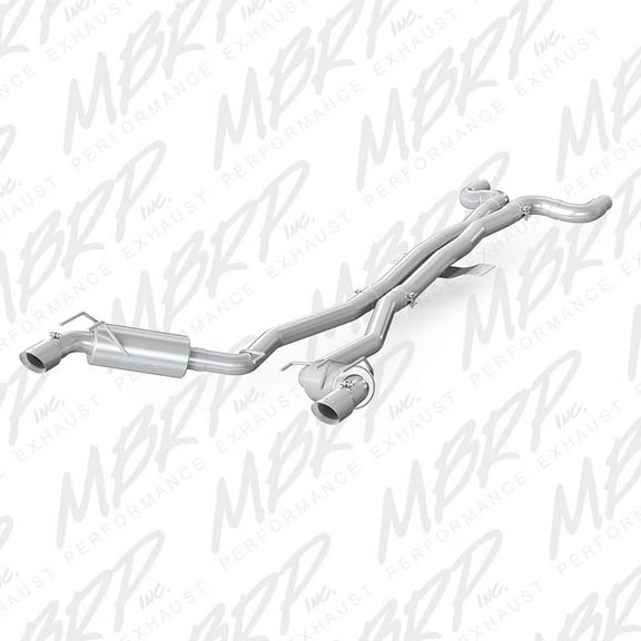 MBRP 2010 Chev Camaro V8 6.2L 6 Speed Dual Cat Back Round Tips (11 Conv. MUST purchase mbrpAD1710)