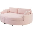thumbnail image 5 of Oversized Double Chaise Lounge Sofa with Deep Seat and USB Ports, Corduroy Upholstered Loveseat Sofa for Living Room, Apartment, 5 of 7