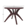 Celestia Resin Patio Table, Wenge Brown