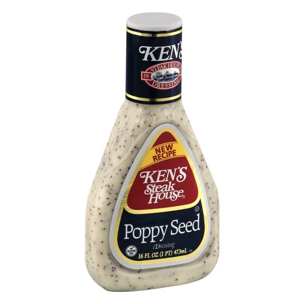Ken's Steak House Lite Poppy Seed Dressing 16 fl. oz. Plastic Bottle