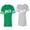 Men Green / Women Heather, variant on To Infinity And Beyond Matching Couple Cotton Jerseys (Men Green / Women Black) (Men S / Women S)