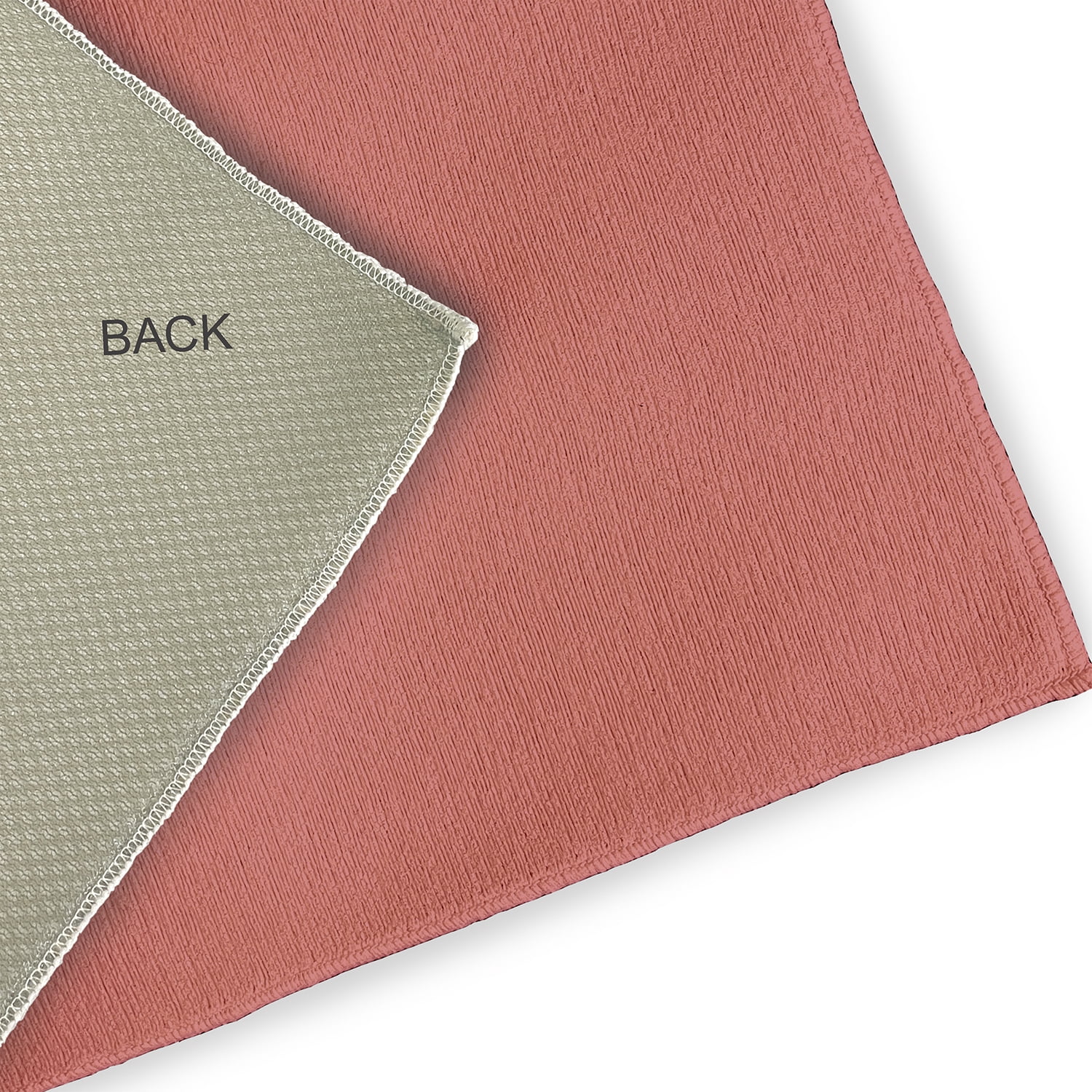 Simply Daisy 3' x 5' Coral/Maroon Love Letter Valentines Chenille Indoor/Outdoor Rug