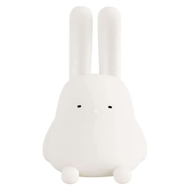 Cartoon folded-ear rabbit night light cute silicone internet celebrity animal dual-purpose atmosphere light baby sleep pat light rechargeable