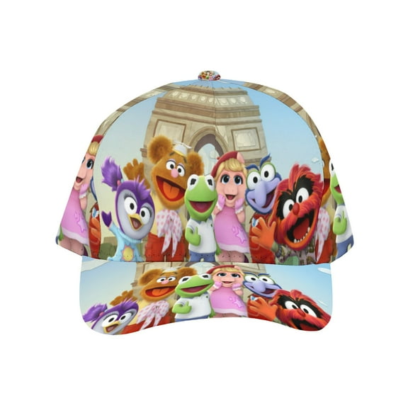 Muppet Babies-theme Baseball Cap For Men, Women & Kids, Classic Flat Brim Hat Hip Hop Trucker Hat Adjustable Snapback Hat