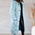 thumbnail image 2 of Women‘s Long Large Classic Cardigans Cable Knit Hood Sweater Oversized Button Duster Coat with Pocket 2024, 2 of 5