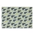 thumbnail image 1 of Dog Cutting Board, Sketch Style Canine with Abstract Yellow Toned Dots Greyscale Cartoon Pets, Decorative Tempered Glass Cutting and Serving Board, Small Size, Grey Marigold White, by Ambesonne, 1 of 1
