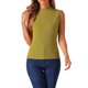 thumbnail image 1 of Blusa sin mangas de cuello alto INSPIRE CHIC para mujeres, verano, tejido de punto acanalado, 1 of 6