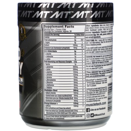 Muscletech Platinum Amino Plus Energy, Watermelon, 10.15 oz (288 g)