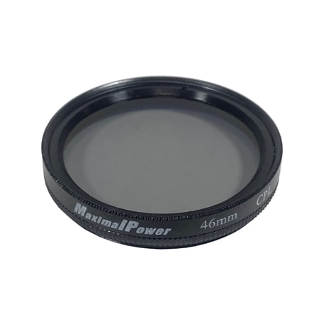 MaximalPower 46mm Circular Polarizer (CPL) Lens Filter for Camera Lenses
