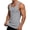 Gray, variant on WIZUTIZ Men's Ribbed Knit Tank Top Crew Neck Wide Strap Slim Fit Elastic Fabric Breathable Solid Color Sleeveless T-Shirt for Workout, Gym and Casual Layering