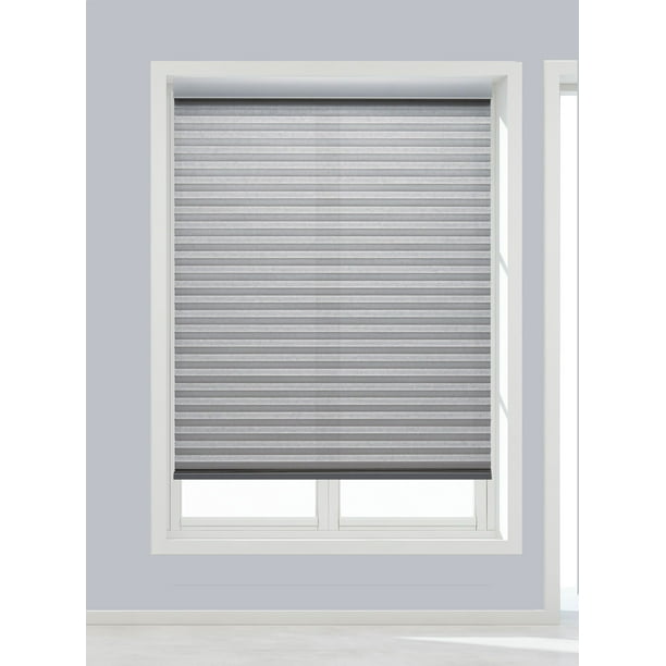 Linen Avenue Custom Cordless 66 W X 48 H Platinum Light Filtering Cellular Shade Walmart Com Walmart Com