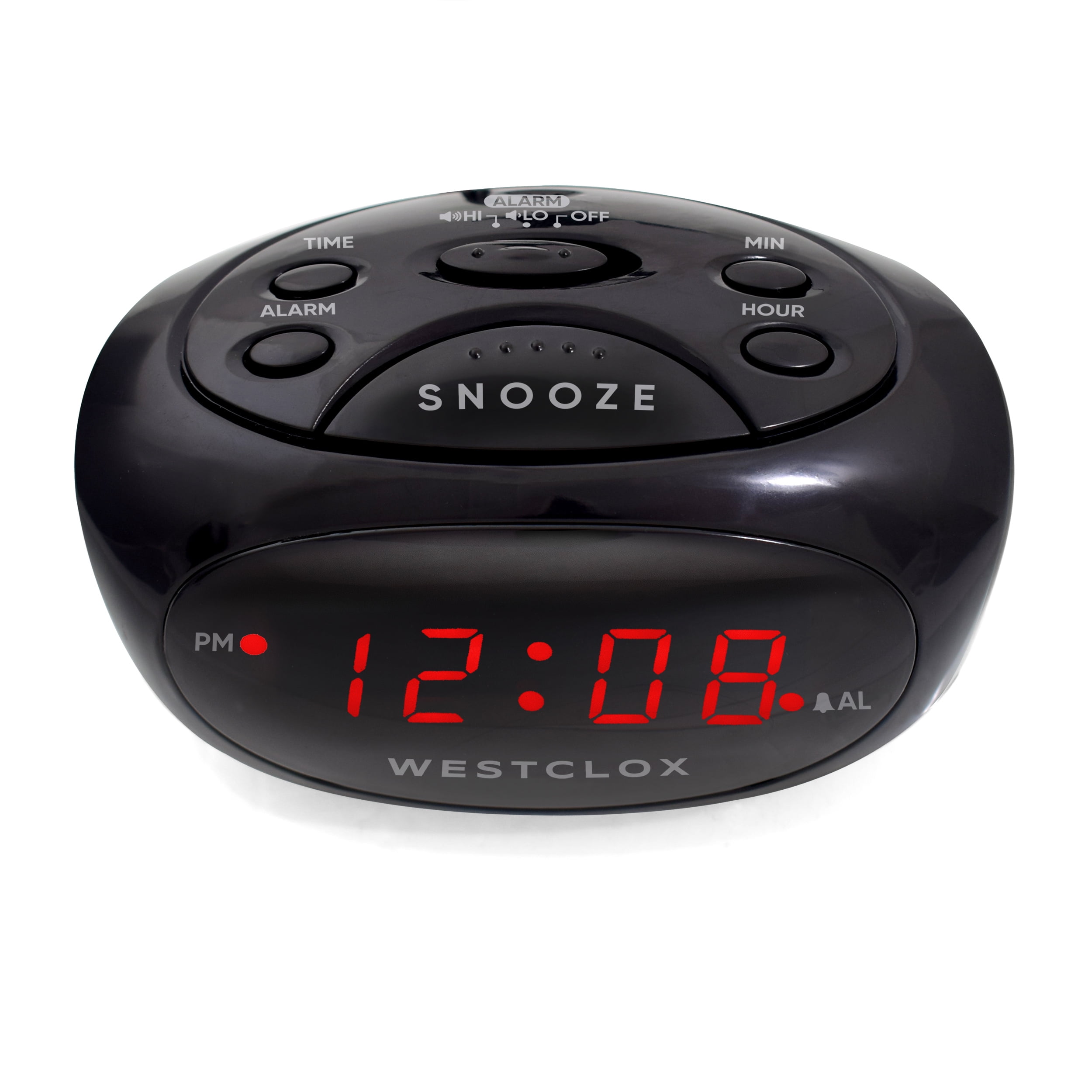 70044A Black Super Loud Electric Digital Alarm Clock with 0.6" Red LED Display