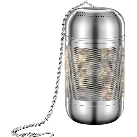 

Tea Infuser | Stainless Steel Mesh Spice Ball - Mesh Floating Spice Infuser Seasoning Ball Spice Infuser Tea Ball Filter Filter Kitchen Tool Metal Tea Bag for Soup Spice Stew Ibaste
