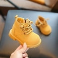 thumbnail image 3 of Dakaela Baby Work Boots Toddler Boys Girls Fall Winter Combat Ankle Booties Kids Lace up Hiking Outdoor Casual Shoes, 3 of 6