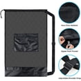 thumbnail image 3 of Xingzhi Extra Large Football Net Bag For Soccer Ball Storage Heavy Duty Durability Training Equipment Rugby black without pockett, 3 of 6