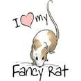 thumbnail image 3 of CafePress - I Love My Fancy Rat Women's Light Pajamas - Women's Short Sleeve Print T-Shirt and Pants Light Cotton Pajama Set, 3 of 7