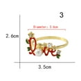 thumbnail image 5 of Leaveforme 4Pcs Love Letter Napkin Ring Holder Napkin Ring Napkin Buckle Valentine's Day, Family Reunion, Table Decoration Accessories, Birthday Party, 5 of 7