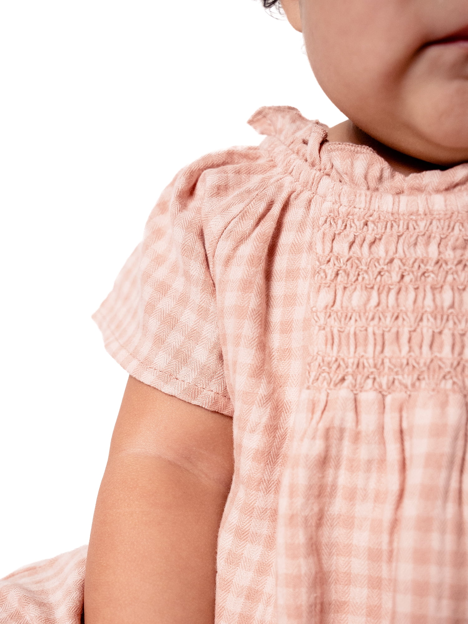 Modern Moments by Gerber Baby Girl Flutter Sleeve Dress and Diaper Cover, 2-Piece, 0/3 Months - 24 Months