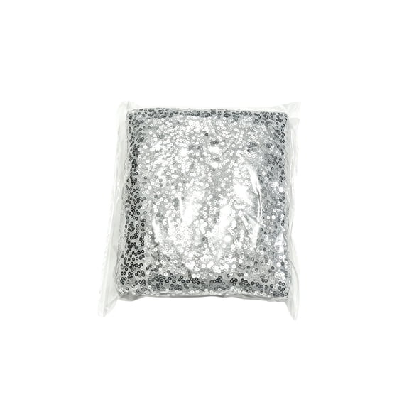 Silver Sparkle Sequin Backdrop Curtain – Rod-Mounted New Year Gala Stage Background for Banquet Table Photo Wall, Multi-Purpose Party Setup
