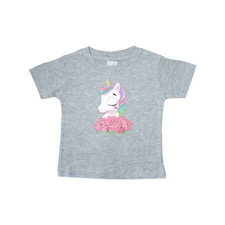 

Inktastic Unicorn Roses Gift Baby Boy or Baby Girl T-Shirt