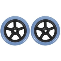 QIFULL 2Pcs Durable Front Wheel Replacement for Wheelchair Multipurpose Quiet Wear Resistant PVC Material