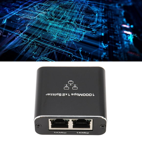 Divisor De Red RJ45, Dos Dispositivos Comparten 1 A 2 Divisores De Cable Ethernet Con Indicador LED Para Enrutador