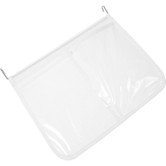 OFFIGAM White Peva Refrigerator Door Organizer Double-Compartment for Quilt and Kitchen Use