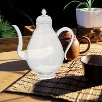 OUNONA Vintage Glass Teapot With Strainer Clear Teapot Set Heats Resistant Glass Teapot For Stovetop Small Teapot For Loose Leaf Teas