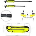thumbnail image 2 of 1 Uds correa elástica para correr para perros cinturón Abdominal reflectante negro-amarillo Sincero Electrónica, 2 of 5