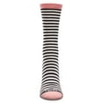 thumbnail image 5 of MeMoi Colorful Stripes Bamboo Blend Crew Socks - Womens - Female, 9-11, Winter White, 5 of 8