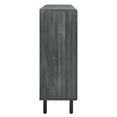 thumbnail image 3 of Storage Display Accent Cabinet, Dark Grey Gray, Wood, Metal, Industrial Living Office Kitchen Hospitality Restaurant, Modern Contemporary HB34583, 3 of 10
