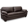 thumbnail image 3 of Sala de Piel Genuina Sofá y Love Seat ConfortoPiel  Genova Chocolate, 3 of 10