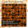 thumbnail image 3 of Halloween Pumpkin Round Tablecloth 60 Inch, Fall Buffalo Plaid Orange Table Anti-Wrinkle Waterproof Wipeable Table Cover for Autumn Thanksgiving Party Home Dining Decor, 3 of 5