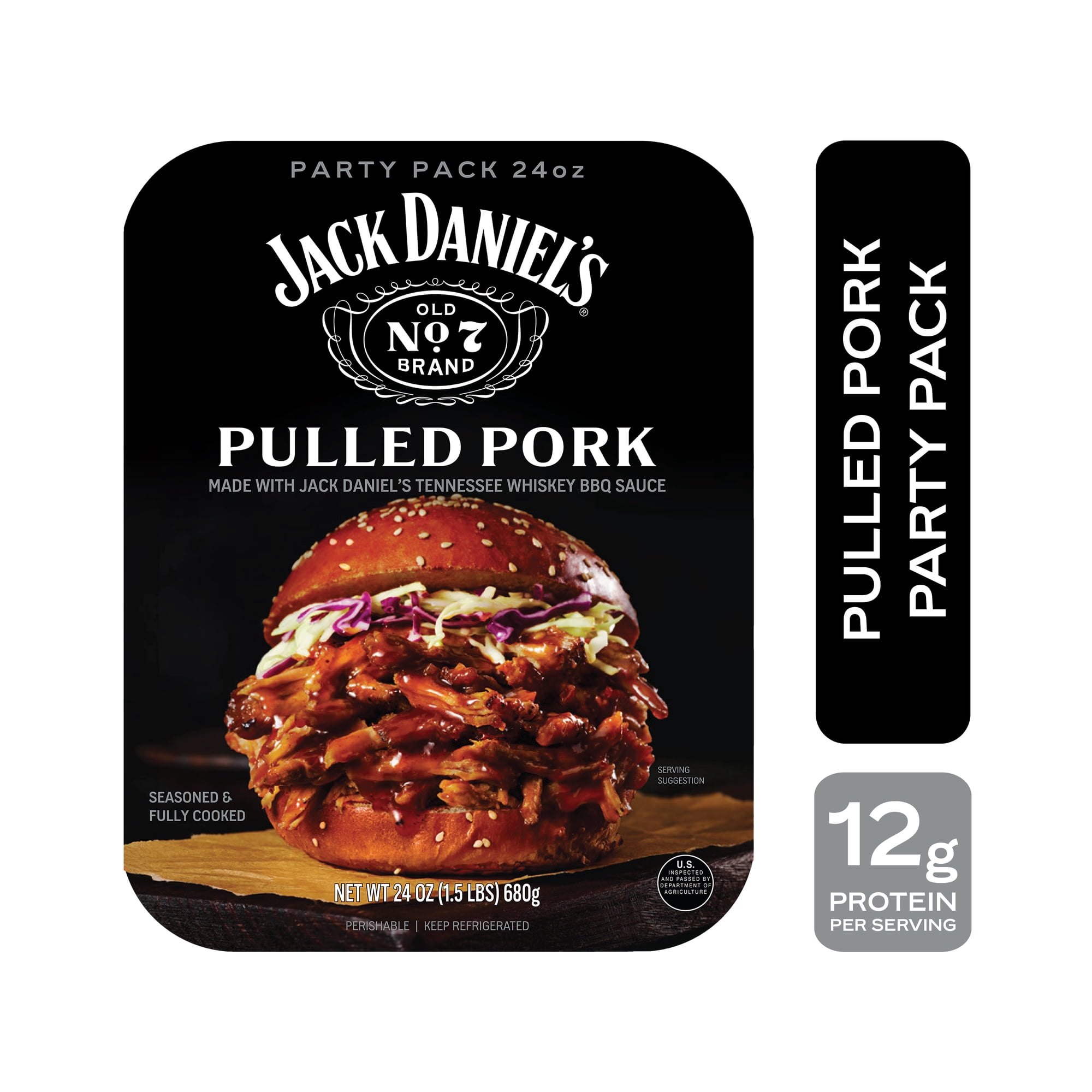 Jack Daniel’s Seasoned Pulled Pork, Refrigerated Entree, 24 oz