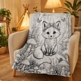 thumbnail image 4 of Linnome Coloring Blanket for Washable Polyester Throw - Reusable Large Coloring Mat Creative Art Activity - Fun Color-In Blanket for Teens Home Playroom Gift, 4 of 5