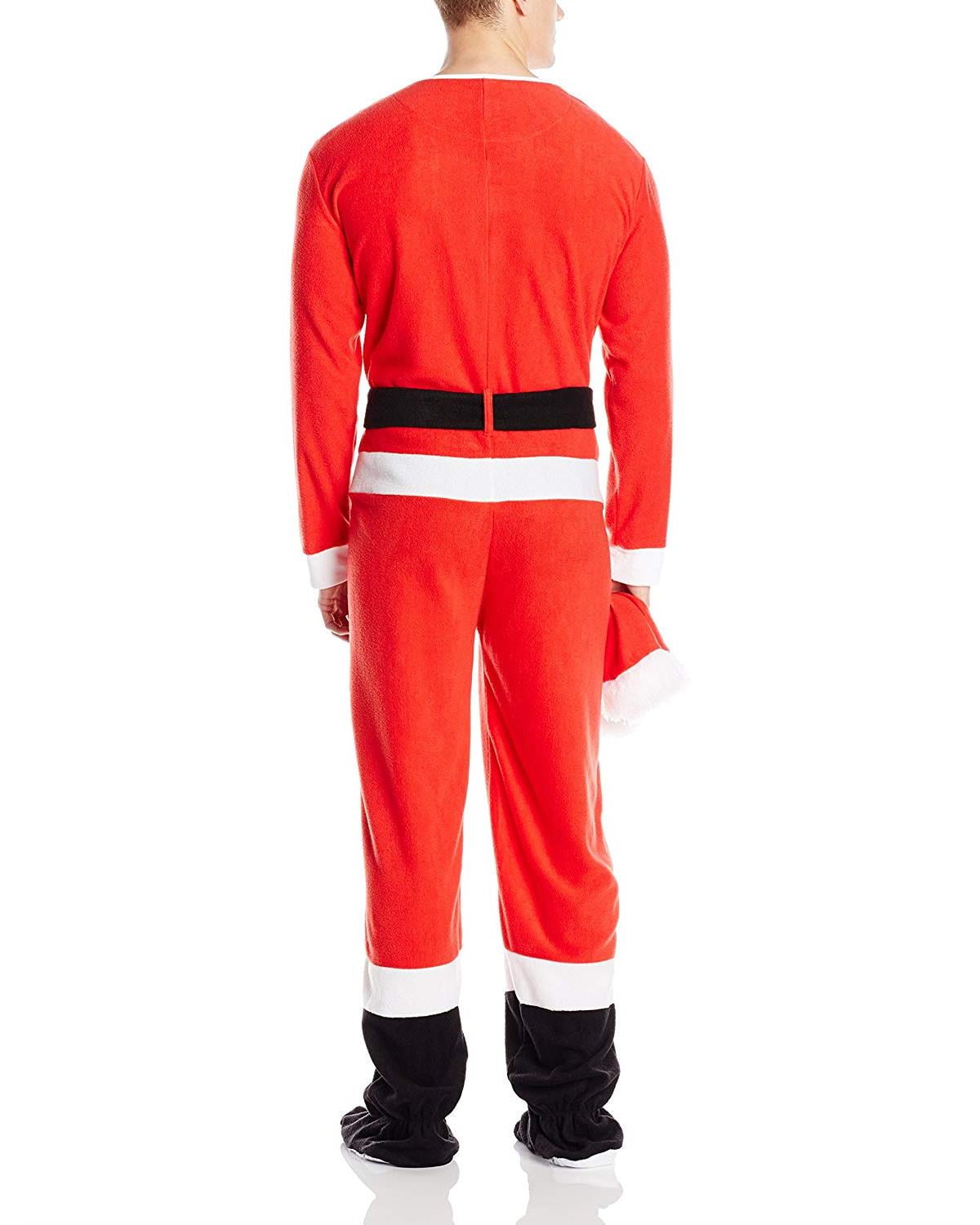 Men's Santa Claus Union Suit Footed Onesie Pajama Walmart Canada