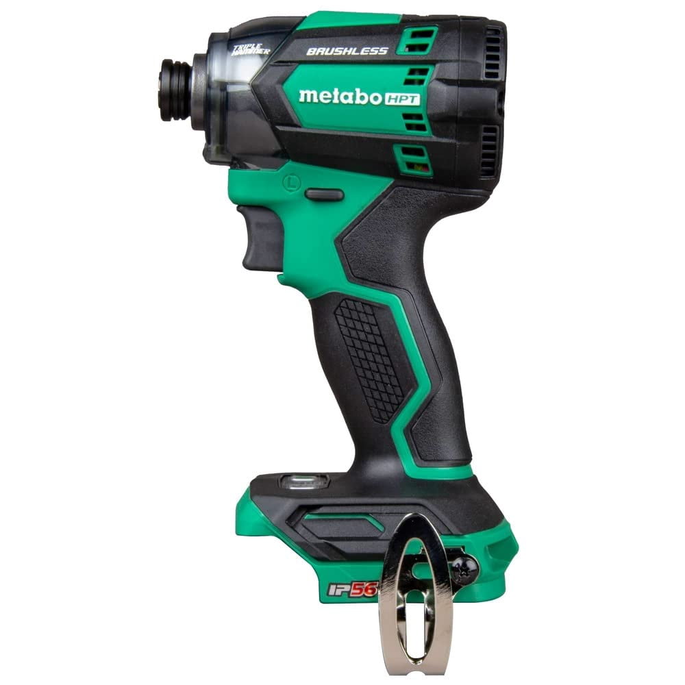 Metabo HPT 18V MultiVolt™ Cordless Triple Hammer BOLT Impact Driver | 1/4-Inch Hex | Tool Only - No Battery | WH18DCQ4 C55