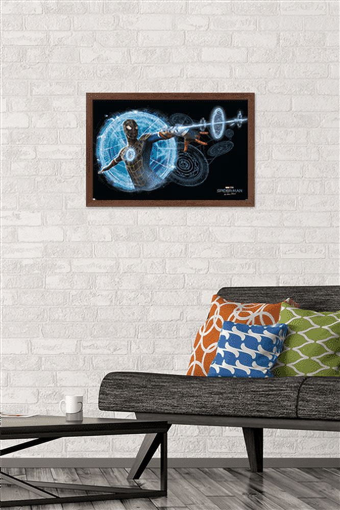 Marvel Spider-Man: No Way Home - Magic Wall Poster, 14.725" x 22.375", Framed