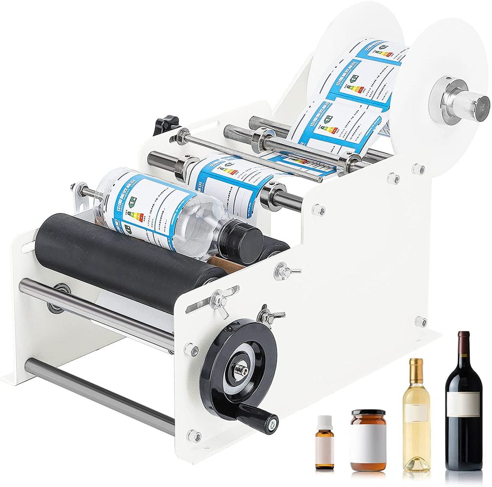 Hanchen Manual Round Bottle Labeling Machine Adjustable ...
