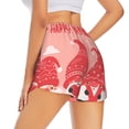thumbnail image 3 of Disketp Gnomes Hold The Letters LOVE Print Women's Shorts Workout Shorts for Athletic Gym Running Shorts with Phone Pockets Small, 3 of 8