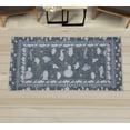 thumbnail image 1 of Cartoon Decorative Rug, Vintage Air Planes Hot Air Balloons Flying Happy Animal Clouds and Stars, Quality Carpet for Bedroom Dorm and Living Room, 6 Sizes, Blue Grey, by Ambesonne, 1 of 1