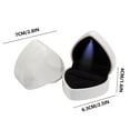 thumbnail image 3 of Gnmfd Heart-Shaped Jewelry Box with Gift Packaging, Elegant Ring Box for Valentine's Day & Proposals, Romantic Decorative Storage for Rings, Necklaces & Small Jewelry, 3 of 9
