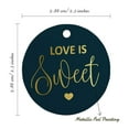 thumbnail image 6 of Inkdotpot Gold Foil Paper Hang Tags Love Is Sweet Wedding Favor Tags 100 Pieces, 6 of 7
