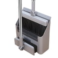 thumbnail image 2 of Broom with Dustpan Combo Set, 3 in 1 Multifunctional Broom and Dustpan with Long Handle and Concealed Cleaning Brush, Broom Dustpan Sets with Teeth, Upright Storage Broom and Dustpan Sets, 2 of 7