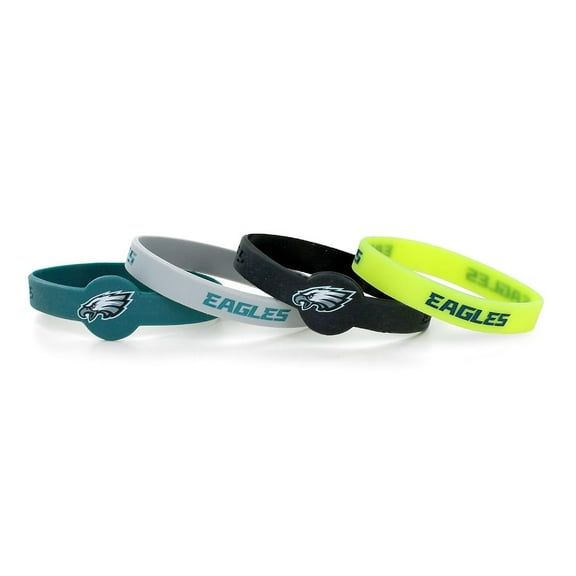 Philadelphia Eagles Bracelets 4 Pack Silicone