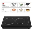 thumbnail image 5 of 4000W Portable Induction Cooktop Countertop Dual Cooker Burner Stove Hot Plate, 5 of 20